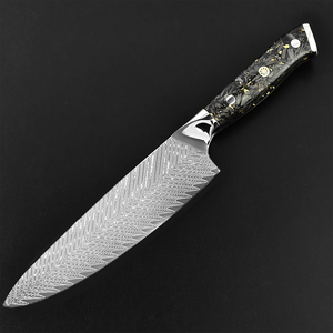 LEGACY BLADES Professional Japanese Style Damascus Chef <b>Knife</b> <b>Set</b> -8Piece Resin Handle Handmade Razor <b>Sharp</b> Ambidextrous - Product Image 3
