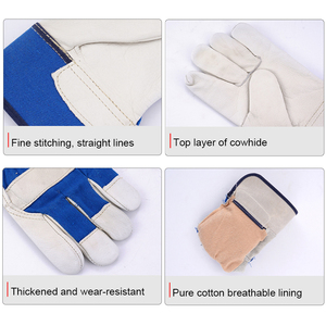 Gants de travail industriels en laine, longueur opéra, pour l'hiver, avec manchette de sécurité, pour la plage - Product Image 5