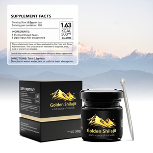 ชิลลาจิตเรซินทองคำ เกรดหิมาลัยสูงพิเศษ 50 กรัม สารต้านอนุมูลอิสระ บำรุงพลังงานตามธรรมชาติ สำหรับมืออาชีพที่มีกิจกรรมหนัก - Product Image 2