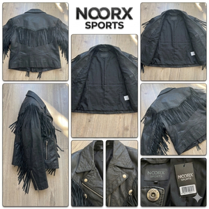 Custom Genuine Leather Fringe <b>Jacket</b> Women Vintage <b>Western</b> Biker Motorcycle Coat Black Tassel Leather <b>Jacket</b> Manufacturer - Product Image 2