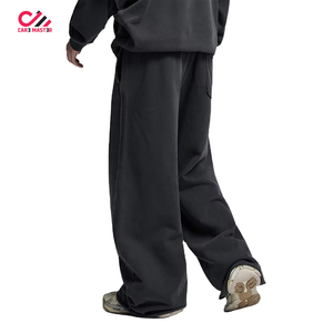 Fashionable Men's Straight Baggy <b>Trouser</b> 100% Cotton Lightweight Mid Waist Comfortable Casual Breathable Quick Dry Eco-Friendly - Product Image 5