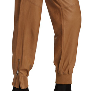 Pantalones de cuero para mujer al por mayor, hechos a medida, con tela transpirable, múltiples bolsillos, para gimnasio, uso diario, informales, OEM - Product Image 5