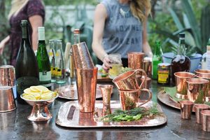 Elegant Pure Copper Mule Mug Traditional <b>Drinkware</b> for Cocktails Beer Iced Tea and Refreshments at Wholesale Price - Product Image 4