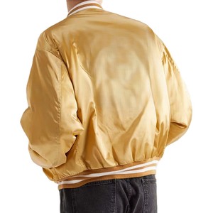 Premium Quality <b>Winter</b> Casual Satin Bomber <b>Jacket</b> Zipper Front Custom Designs High Quality Windproof <b>Waterproof</b> Breathable Plus - Product Image 2