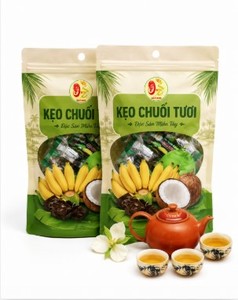 100% Natural Chewy Banana Candy Soft <b>Fresh</b> Fruit Snack Gluten Free Vegan Banana Candy - Product Image 2