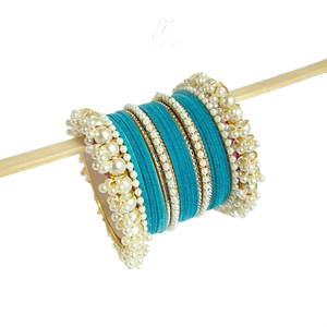 Unique Women's Mix Colors Imitation Pearl Eco-Friendly Geometric <b>Bangle</b> Set Artificial Classic Style Wedding Party Wear <b>Indian</b> - Product Image 4