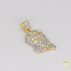 Statement Religious Pendant With Iced Out Crown And Luxury Shine - Product Image 3