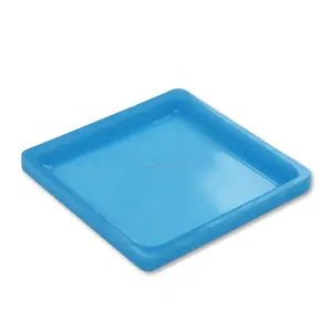 Plusieurs plateaux carrés en résine jetables écologiques, design élégant et élégant pour le thé, le café et la décoration intérieure. - Product Image 5