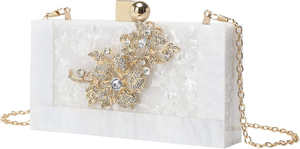 Bolso de Mano Hecho a Mano con Resina de la Mejor Calidad, con Botón de Cuentas, para Mujer, Ideal para Oficina, Fiestas, Eventos, Cumpleaños y Decoración - Product Image 4