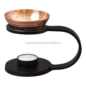 Quemador de Aceites Esenciales de Hierro y Cobre, Difusor de Aroma con Portavelas para Velas de Té - Product Image 1
