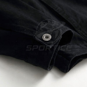 เสื้อแจ็คเก็ตยีนส์ผู้ชาย ผ้าฝ้าย 100% ไซส์ใหญ่ ระบายอากาศได้ดี เป็นมิตรกับสิ่งแวดล้อม เหมาะสำหรับกิจกรรมกลางแจ้ง มีโลโก้ด้านหน้า ขั้นต่ำในการสั่งซื้อน้อย - Product Image 6