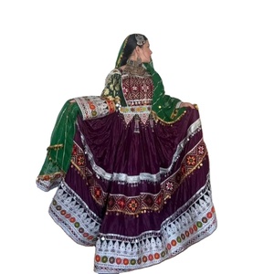 MANGAS LARGAS MEJOR CALIDAD MUJERES AFGANI VESTIDOS CON TRABAJO A MANO COSTURA FINA NUEVOS DISEÑOS DE MODA POR AA IMPEX - Product Image 1