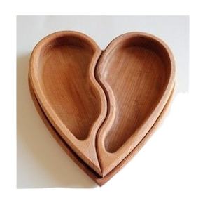 ชุดถาดไม้โชว์อาหารรูปหัวใจถาดไม้ถาดเสิร์ฟอาหารถาดไม้ดีไซน์ล่าสุด - Product Image 1