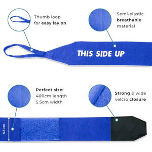 Vendas de Boxeo Rojas para Soporte de Muñeca, Mejor Seguridad en el Entrenamiento en Comparación con las Vendas Tradicionales - Product Image 6