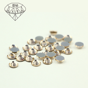 ASFA106 Silk <b>Crystal</b> Hot Fix Rhinestones High Quality Iron and Glass Stones with Good Glue for Nails Garment DIY - Product Image 1