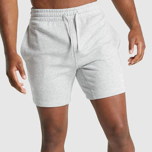Shorts Homme en Molleton 100% Coton Coupe Ajustée Longueur Cuisse Respirant Écologique Séchage Rapide Motif Uni Brodé – Grande Vente - Product Image 1