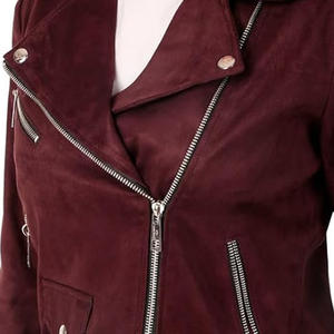 Chaqueta de Cuero de Gamuza Personalizada para Mujer, Acabado Suave y Lujoso, Ropa de Invierno Moderna, Proveedor Mayorista - Product Image 4