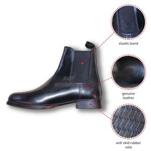 Venta al por mayor, cómodas botas Chelsea de cuero para montar a caballo para hombre y mujer, logotipo personalizado - Product Image 2