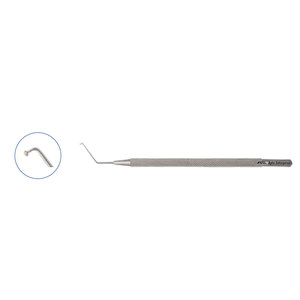 Instrumento Quirúrgico Oftálmico de 12.5 cm de Longitud Total, Herramienta Manual para Cirugía Ocular, Manipulador de Núcleo Tipo Hongo con Punta Angulada de Hemi-Bola - Product Image 2