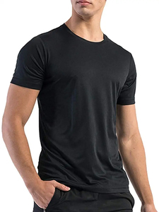 เสื้อยืดออกกำลังกายผ้าตาข่ายสำหรับผู้ชาย คุณภาพสูง ผลิตจากโพลีเอสเตอร์ รับทำโลโก้ เสื้อยืดผู้ชาย - Product Image 2