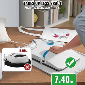 Presse à chaud portable 10"x12" pour transfert par sublimation, multifonctionnelle, revêtement PTFE, repassage facile - Product Image 6