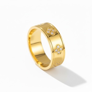 Round Brilliant Lab Grown 10K 14K 18K Solid Gold Eternity <b>Couple</b> <b>Ring</b> Wedding <b>Ring</b> Stainless Steel <b>Ring</b> DEF Color VS VVS Clarity - Product Image 1