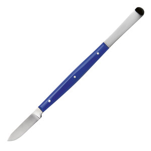 Cuchillo para cera, grande, azul, mango de plástico, 180 mm, instrumento dental de doble punta, herramienta duradera para tallado de cera en laboratorio dental - Product Image 3