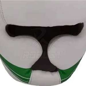 อุปกรณ์ป้องกันศีรษะหนังแท้แบบเต็มหน้าสำหรับชกมวย คิกบ็อกซิ่ง MMA - ทนทาน ป้องกันได้ดี ปรับขนาดได้ ระบายอากาศได้ดี ปิดด้วยแถบตีนตุ๊กแก - Product Image 2