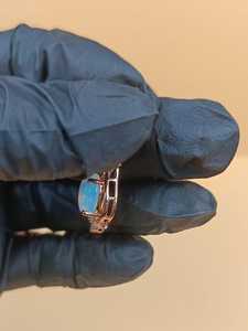 Pendentif artisanal en larimar, pierre ovale en larimar, pendentif en argent 925, breloques en cristal de guérison, pendentif porte-bonheur, inspiré de l'océan - Product Image 4