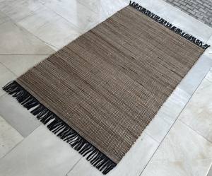 Precio de fabricante directo de fábrica Alfombra de yute india ecológica de color natural tejida a mano para uso en interiores con diseño texturizado - Product Image 5