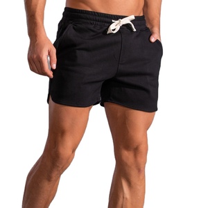 Comprar pantalones cortos de malla de algodón con logotipo personalizado, pantalones cortos deportivos para correr y entrenar, pantalones cortos de chándal lisos para hombres 2025 - Product Image 4