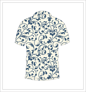 เสื้อโปโลผู้ชายสีน้ำเงินลายพิมพ์วินเทจ แขนสั้นลำลอง แฟชั่นฤดูร้อน เหมาะสำหรับเล่นกอล์ฟและชายหาด ระบายอากาศได้ดี น้ำหนักเบา - Product Image 5