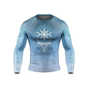เสื้อยืดออกกำลังกายคุณภาพสูง OEM 2026 แบบรัดรูป พิมพ์ลายตามสั่งสำหรับผู้ชาย ผลิตโดย TRIOTAKE INDUSTRY - Product Image 5