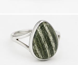 Anillo de Jaspe Natural en Plata de Ley, Lote al por Mayor, Precio al por Mayor, Anillo de Piedra Preciosa de Jaspe, Joyería de Plata Hecha a Mano, Estilo Boho para Mujer - Product Image 4