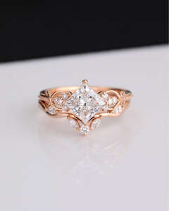 แหวนเพชรซิคอนทรงรี IGI/Lab Grown วินเทจ ทองคำขาว 14k ทำมือ ดีไซน์ Eternity Band สำหรับงานแต่งงาน/หมั้น แหวนยูนิเซ็กซ์ สวยงามสมบูรณ์แบบ - Product Image 2