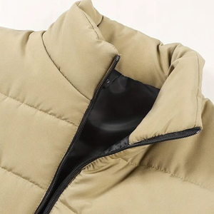 2026 Latest Wholesale High Quality Custom Made Mens <b>Waterproof</b> Windproof Canvas Winter Puffer Vest Casual Breathable Sleeveless - Product Image 4