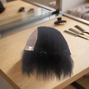 <b>Short</b> Straight Black <b>Wig</b> Full Cap Human Hair For Women - Product Image 6