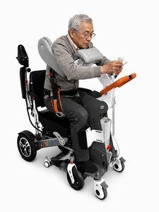 Personal Mobility Lift <b>Chair</b> Bathroom Safety Transfer Seat with Safety Harness <b>Orange</b> Handle for Elderly Care - Product Image 3