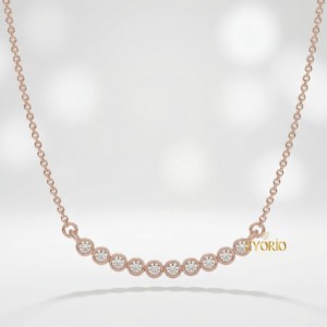 Collier classique en argent sterling 925 avec diamants, bijoux de luxe pour femmes, cadeau tendance, mariage, anniversaire, fête et usage quotidien - Product Image 5