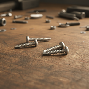 PDC Model 7.1 Pan Head Self-Drilling Stainless Steel (304/316/410) Metric/Inch Standard Thread Natural Finish - Product Image 1