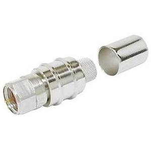 Conector Coaxial RF Macho N, Tipo Crimp, 50 Ohm, Impermeable, Compatible con LMR600, 1 Pin - Product Image 1