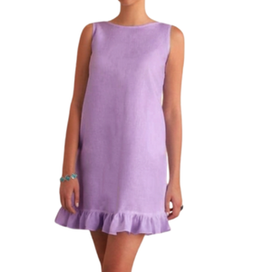 Robe décontractée pour femme, printemps-été 2026, simple, ample, respirante, longueur genou, avec sequins aux épaules, vente en gros - Product Image 2