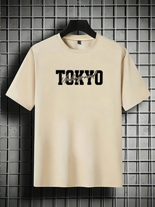 T-shirts pour hommes en coton 100% de haute qualité, tricotés, respirants, épais, vente en gros, logo personnalisé, prix bas - Product Image 1