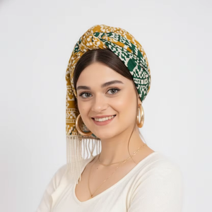 Pañuelo Cuadrado de Seda Estampado Personalizado de Lujo con Borlas, Tela Ligera y Suave, Pañuelo de Moda para Mujer, Fabricante OEM - Product Image 1