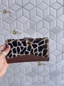 Cartera de Cuero Auténtico de Primera Calidad con Estampado Animal, Elegante y Multiusos, Estilo Occidental para Mujer, en Oferta - Product Image 2