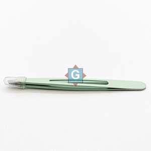 Pince à épiler oblique pour sourcils, pince à épiler pour poils incarnés, outils de beauté en acier inoxydable - Product Image 3