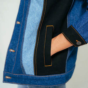 Best Quality Hot Sale Winter Streetwear Men's <b>Denim</b> <b>Jacket</b> Custom-made Front Logo Breathable Cotton Fabric - Product Image 3