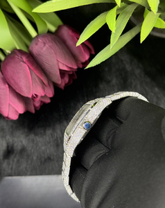 Custom Luxury Moissanite Watch | VVS Iced Out Skeleton | Passes Diamond Tester Wholesale - Product Image 6