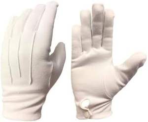 Gants blancs de franc-maçon personnalisés brodés en coton, gants de franc-maçon de haute qualité avec logo Royal Arch, gants maçonniques blancs - Product Image 1