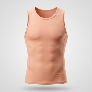 <b>Men</b> Breathable Spandex Polyester Sleeveless Sports <b>Vest</b> Custom Made Solid Colour Tanktop Fitness <b>Compression</b> Running Gym - Product Image 3
